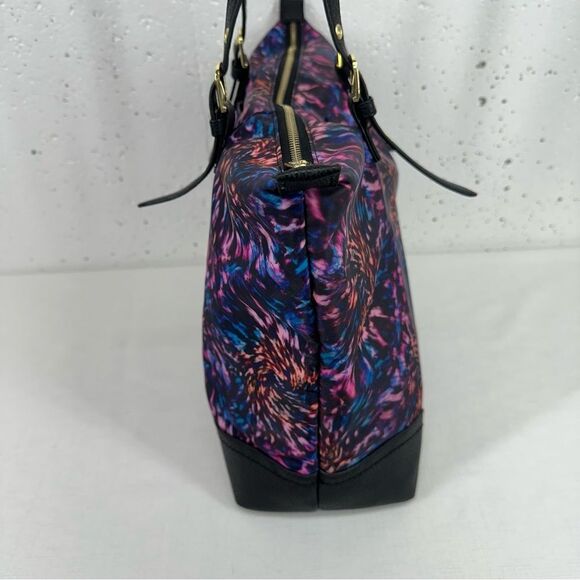 Juicy Couture Pink Purple Turquoise Tote Bag with Gold Hardware - Picture 12 of 14